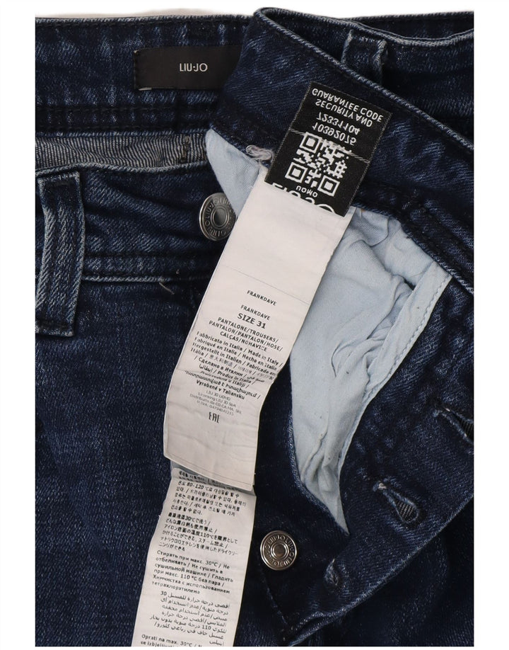 LIU JO Dame Frank Slim Jeans W31 L29 Marineblå