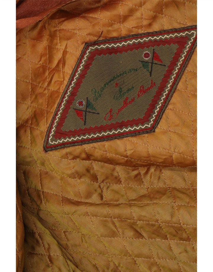 Vintage ruskindsfrakke til kvinder UK 18 XL Brun