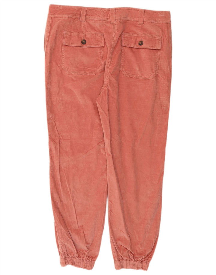 BODEN Dame Crop Joggers Corduroy Bukser UK 14 Large W34 L25 Pink