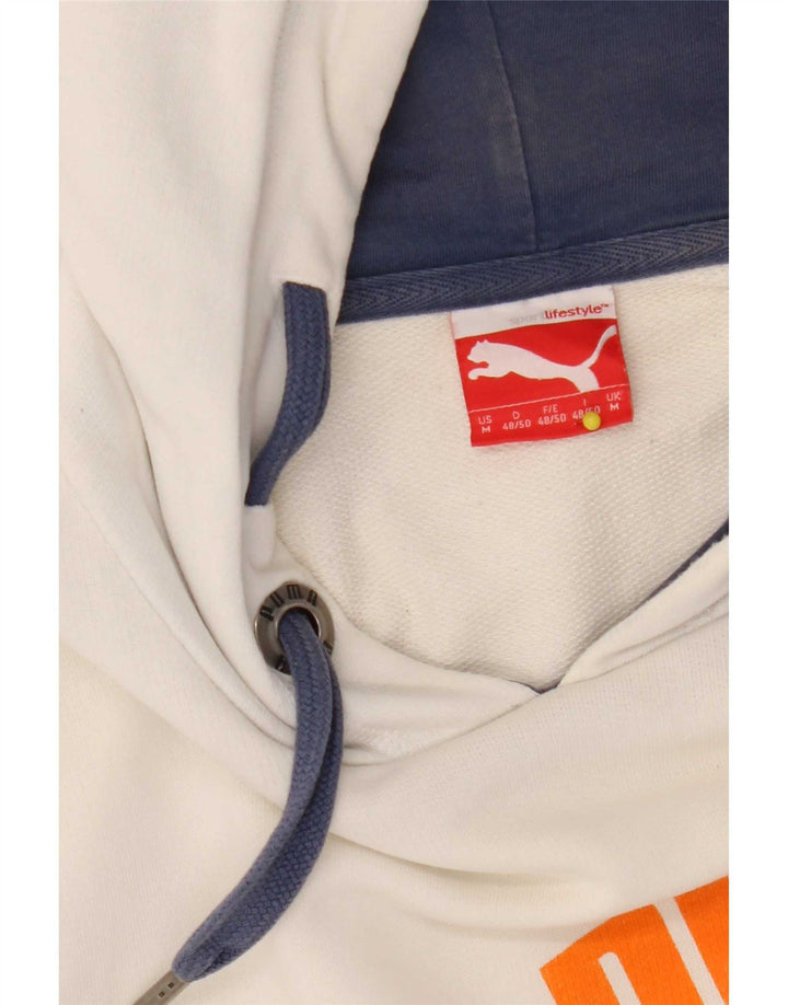 Puma Herre grafisk hættetrøje Jumper Medium White