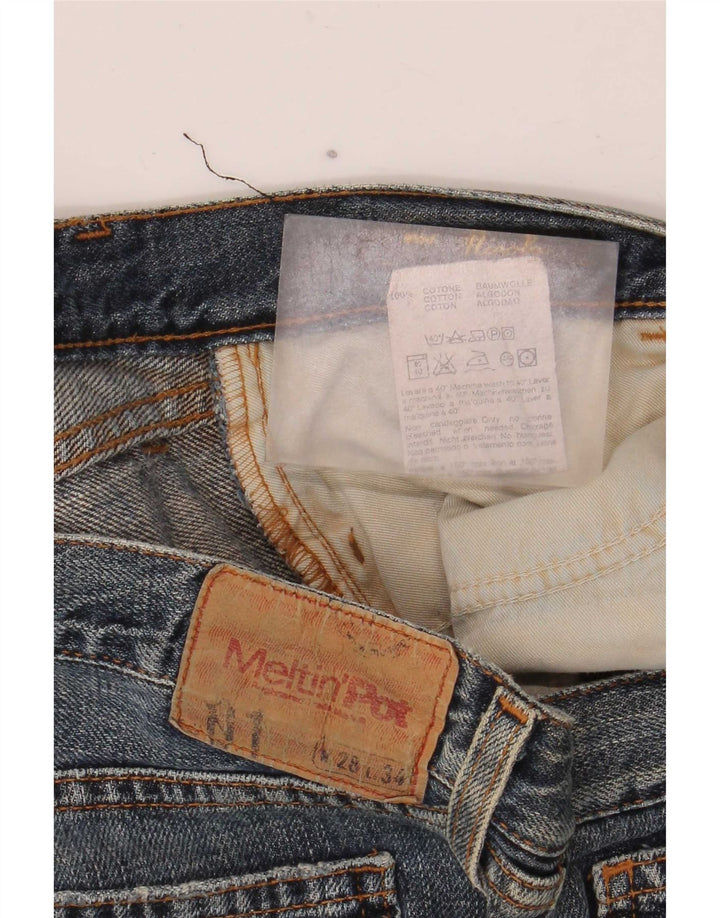 Meltin' Pot Dame Flared Jeans W28 L34 Blå Bomuld