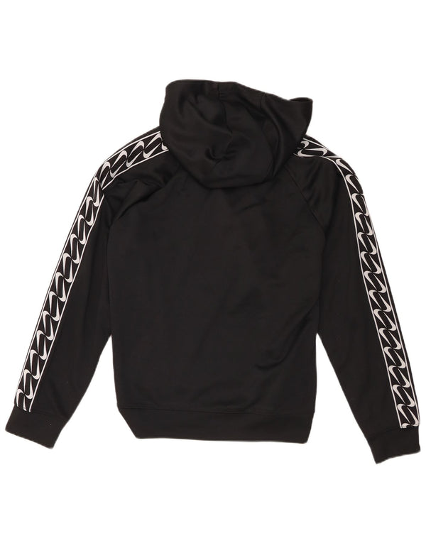 Nike Grafisk Oversized Hoodie Jumper til kvinder UK 6 XS Sort Polyester