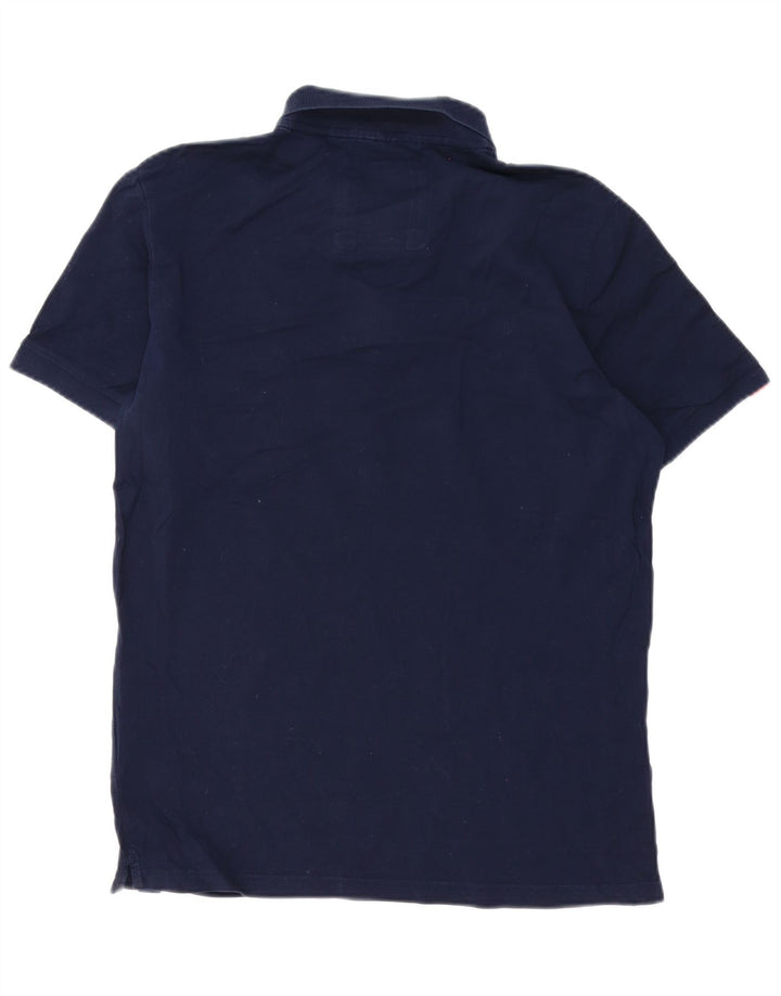 Superdry herre poloshirt XL marineblå bomuld