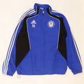Adidas Herre grafisk træningsdragt Topjakke UK 38/40 Medium Blue Colourblock
