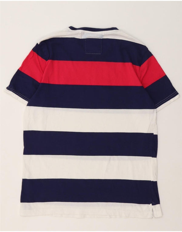 Besætningstøj Herre T-shirt Top Medium Flerfarvet stribet bomuld