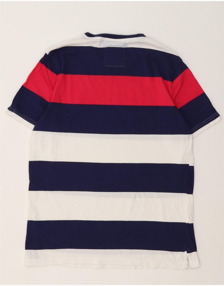 Besætningstøj Herre T-shirt Top Medium Flerfarvet stribet bomuld
