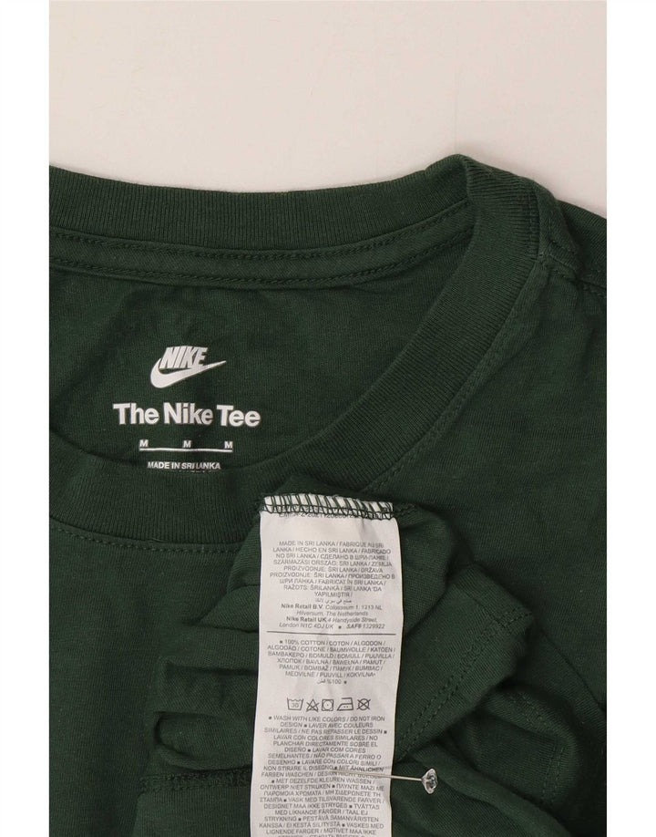 Nike T-shirt top mellem grøn bomuld til mænd