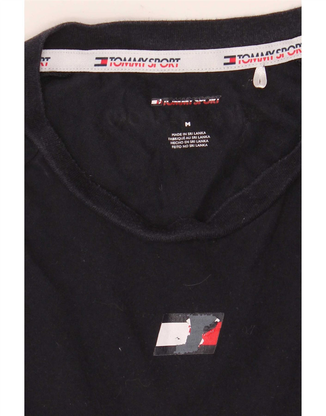 Tommy Hilfiger Herre T-Shirt Top Medium Marineblå Bomuld