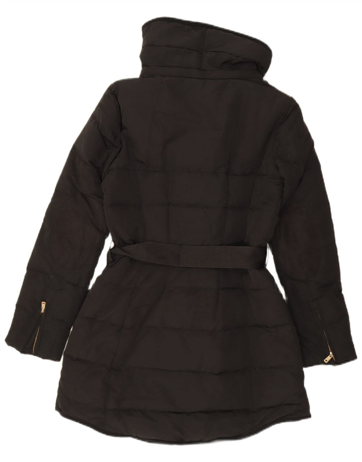 Zara Womens Polstret Frakke UK 12 Medium Black