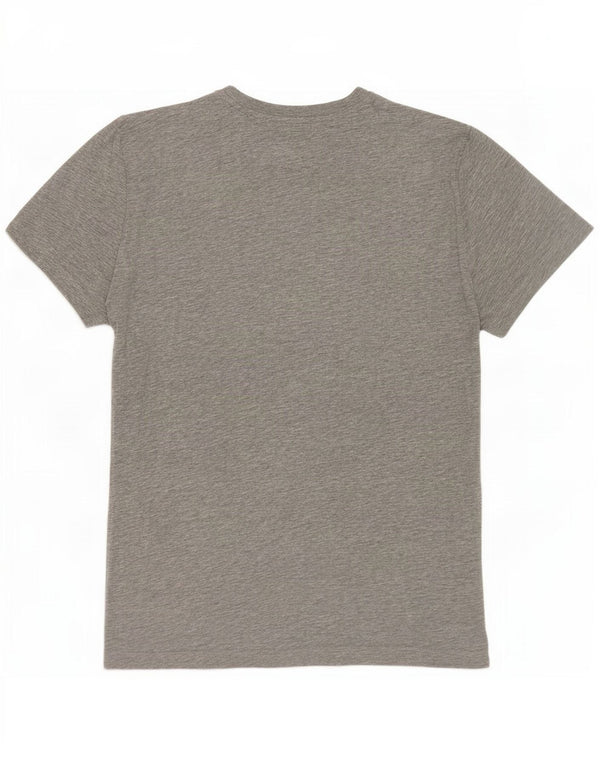 Tommy Hilfiger Dame T-Shirt Top UK 16 Stor Grå Bomuld