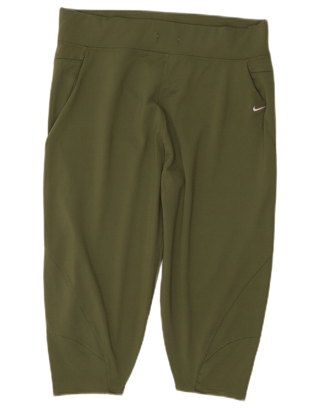 Nike Bermuda sportsshorts til kvinder UK 8/10 Small Green Polyester