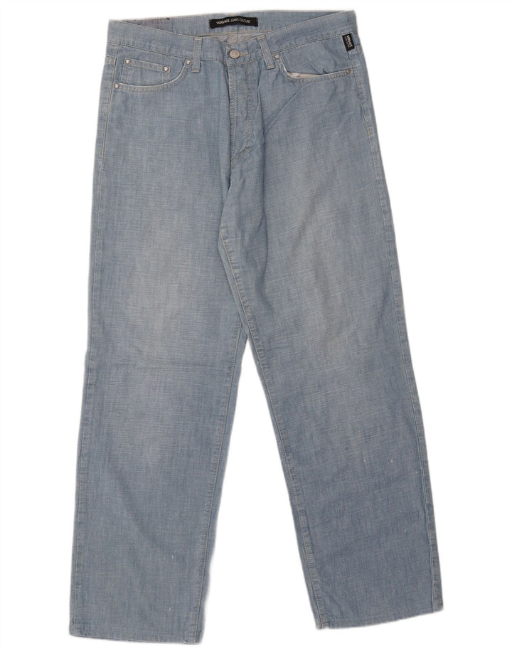Versace Straight Jeans til mænd IT 50 Large W36 L37 Blue Cotton