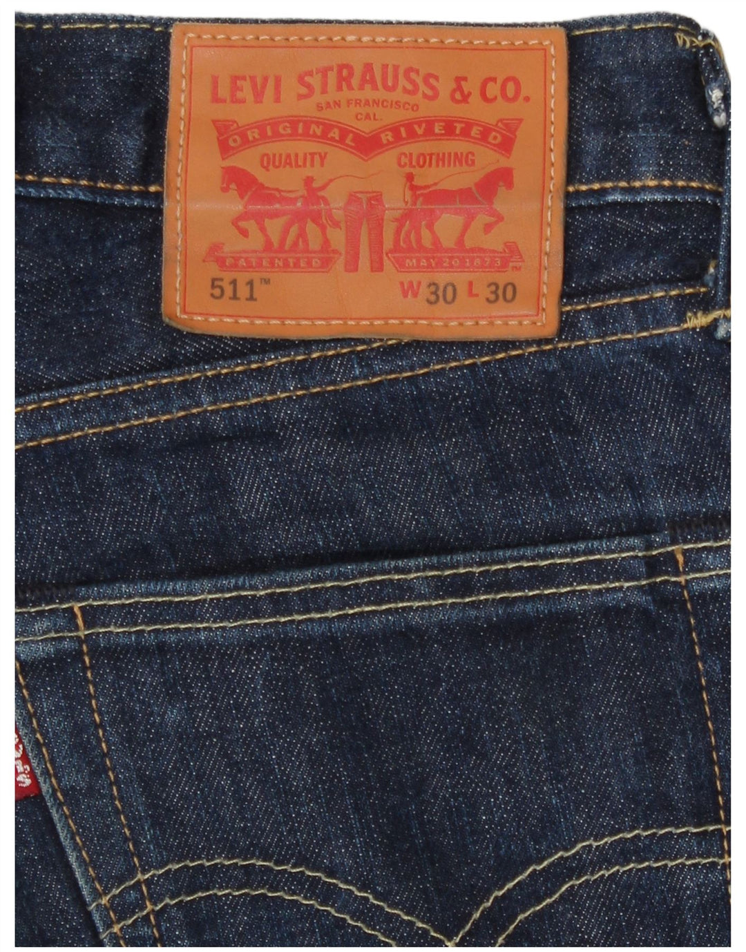 Levi's Herre 511 Slim Jeans W30 L30 Marineblå Bomuld