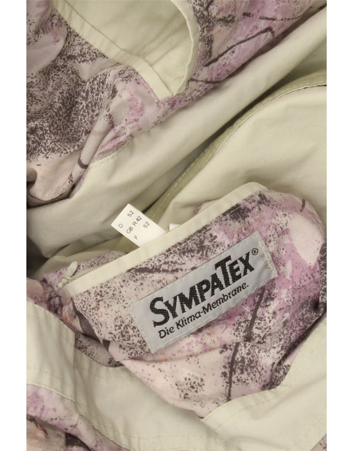 Sympatex Herre Windbreaker Jacket UK 42 XL Grå Polyester