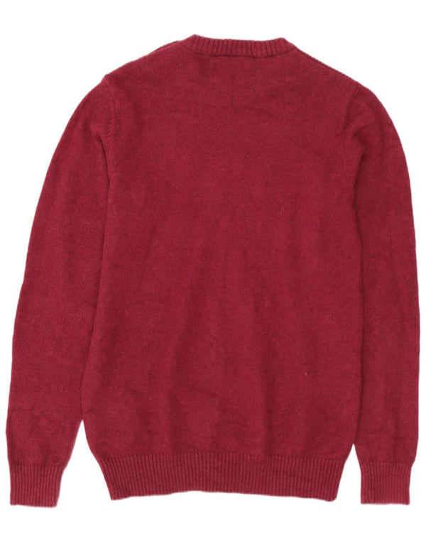 JACK & JONES Herretrøjetrøje med rund hals, medium Bourgogne bomuld