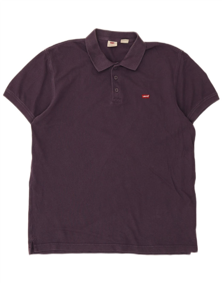 Levi's Herre Standard Fit Polo Shirt Stor lilla bomuld
