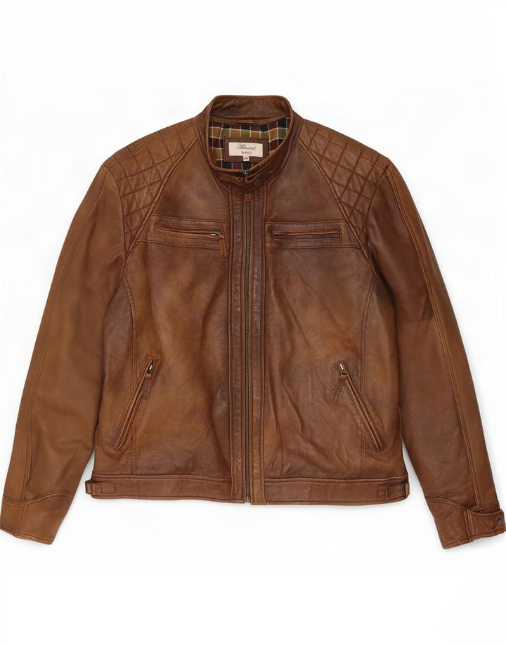 Ashwood Herre Læderjakke UK 48 4XL Brun