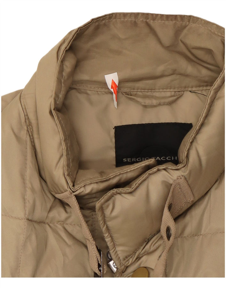 Sergio Tacchini Herre polstret jakke UK 42 XL Beige