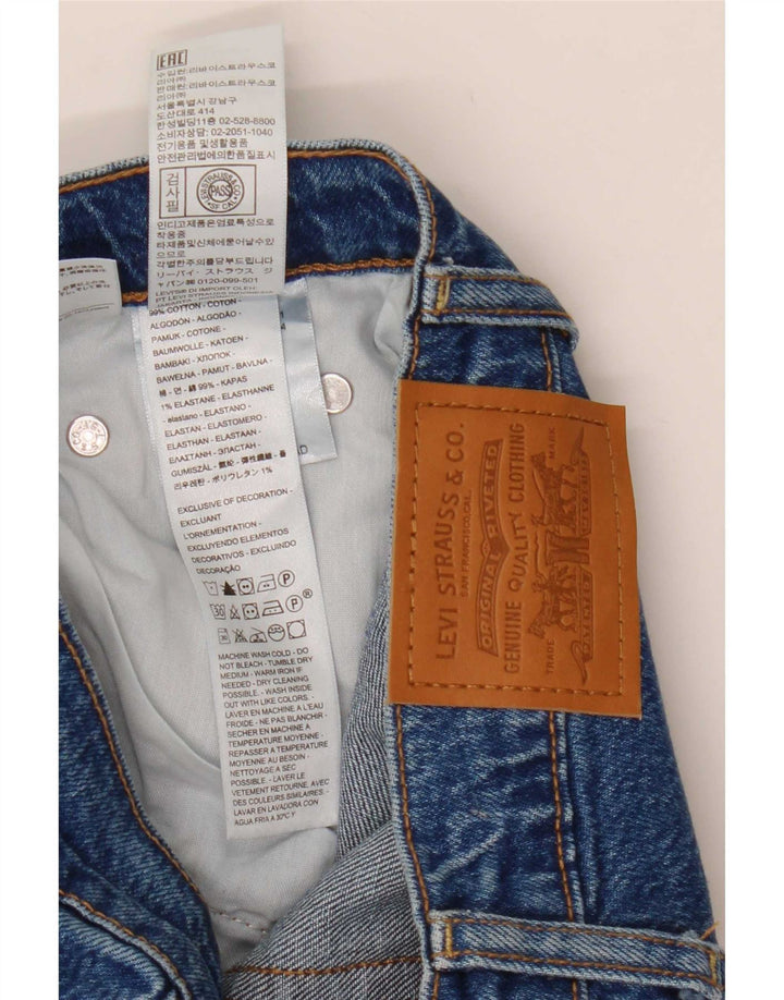 Levi's Dame Ribcage Straight Jeans W24 L29 Blå Bomuld