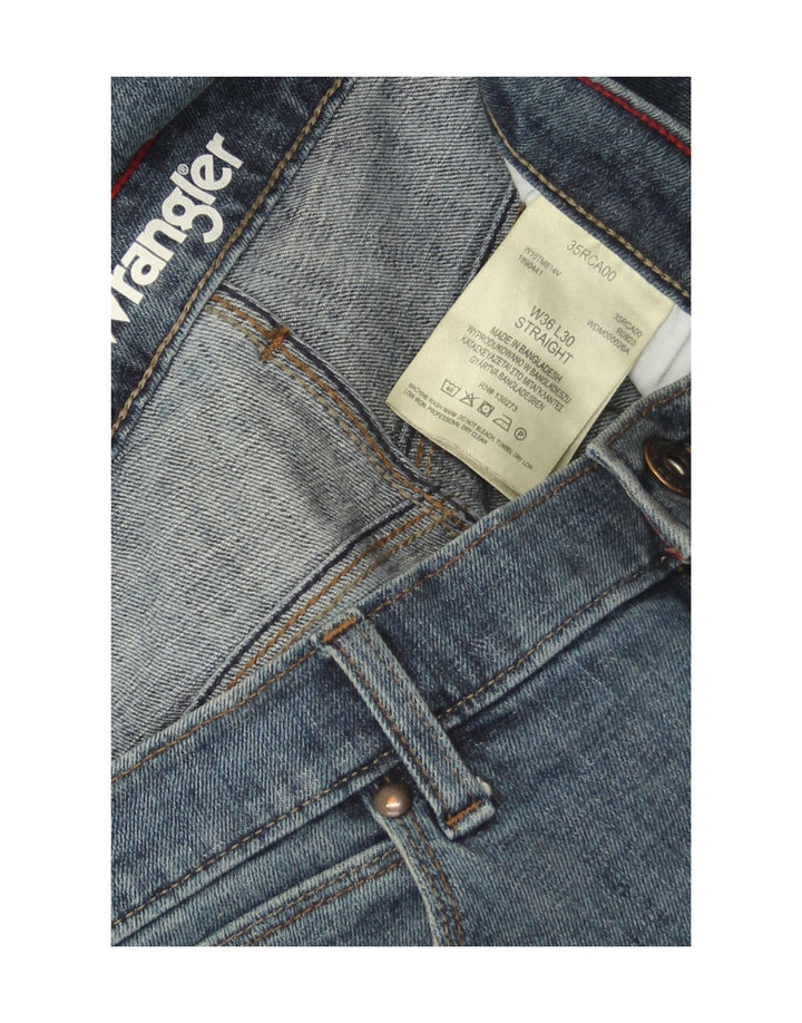 Wrangler Straight Jeans til mænd W36 L30 blå bomuld