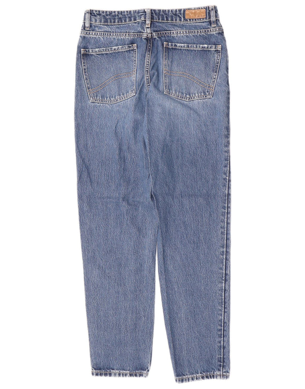 Fat Face Womens Mom Distressed Tapered Jeans UK 8 Small W26 L28 Blue