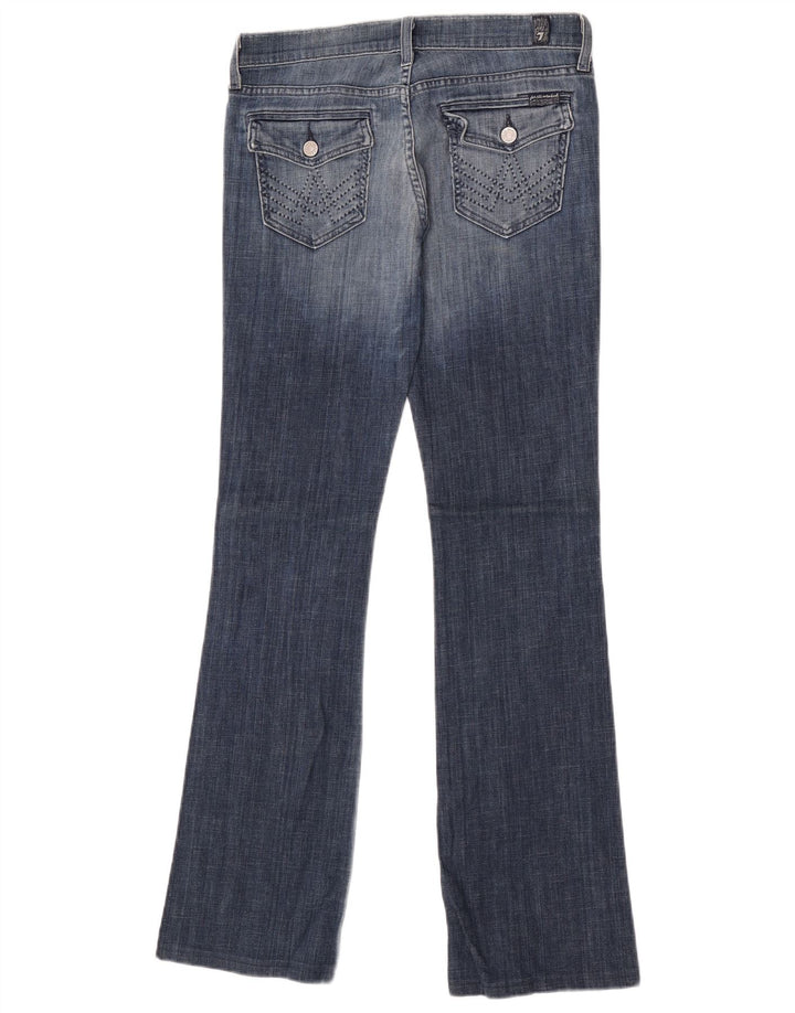 7 For All Mankind Dame Bootcut Jeans W28 L33 Blå Bomuld