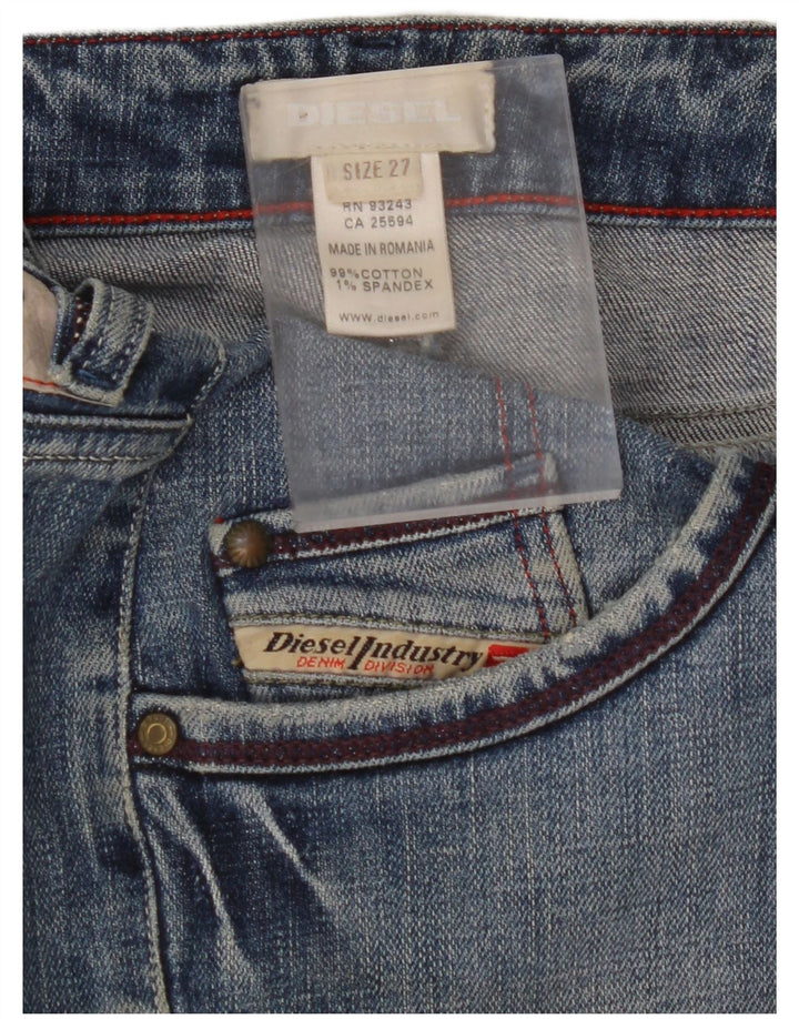 DIESEL Dame Mini Denim Nederdel W27 Lille Blå Bomuld