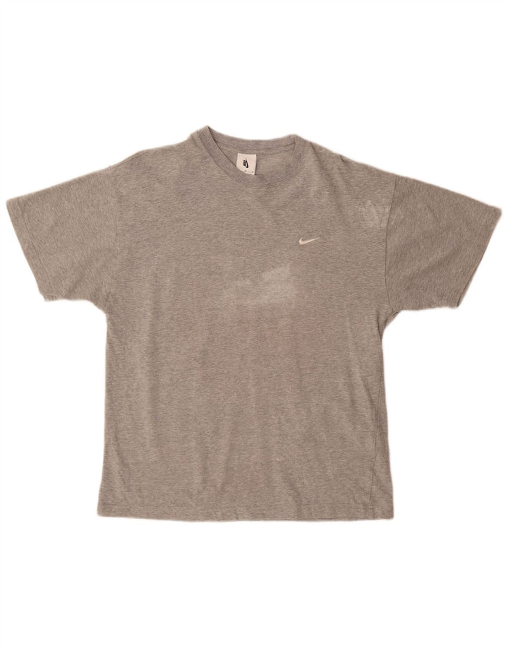 Nike T-shirt top mellem grå bomuld til mænd
