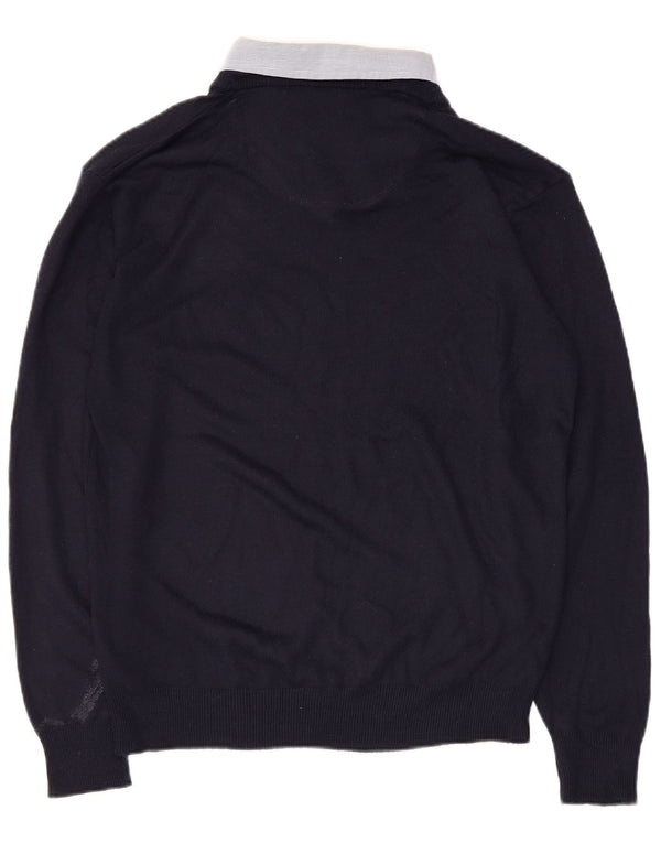 Pierre Cardin Herre V-hals sweater Medium Marineblå Akryl