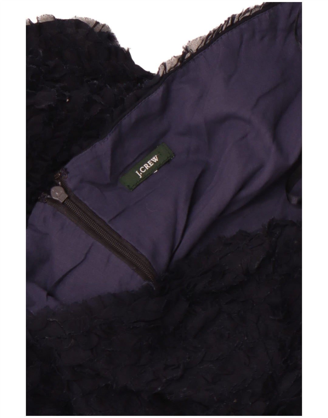 J. CREW Stropløs kjole til kvinder UK 12 Medium Navy Blue