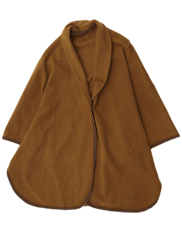 Vintage ponchofrakke til kvinder One Size Khaki