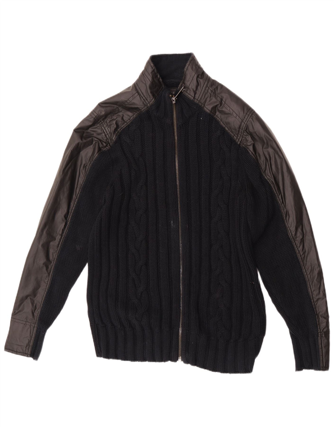 Guess Herre Cardigan Sweater Stor Sort Bomuld