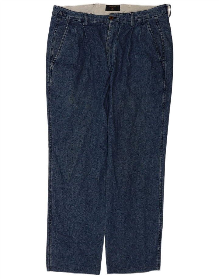 Valentino lige jeans til kvinder W36 L31 blå bomuld