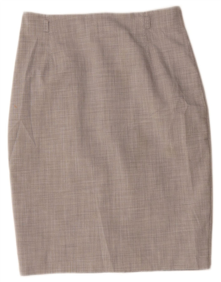 Marks & Spencer Pencil Nederdel til kvinder UK 10 Small W30 Grå Polyester