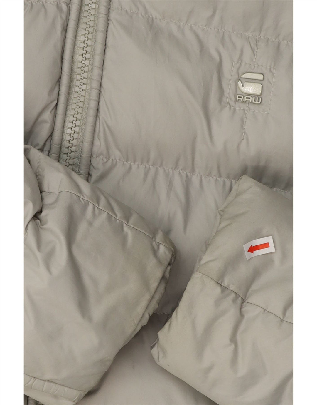 G-STAR Polstret jakke med hætte til mænd UK 38 Medium Grå Polyester