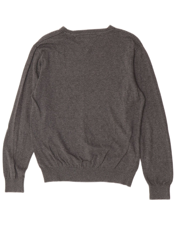 Tommy Hilfiger Herre V-hals sweater Medium Grå Bomuld