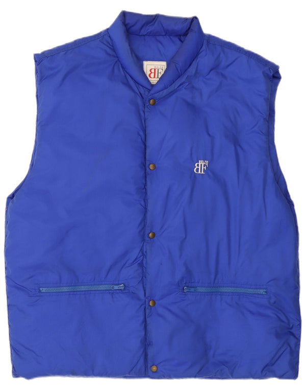 Belfe & Belfe Herre Polstret Gilet IT 54 2XL Blå