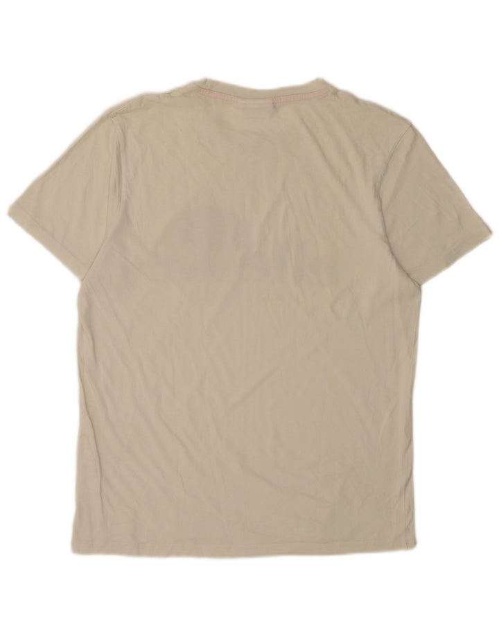 Ellesse Heritage Grafisk T-Shirt Top Stor Hvid Bomuld