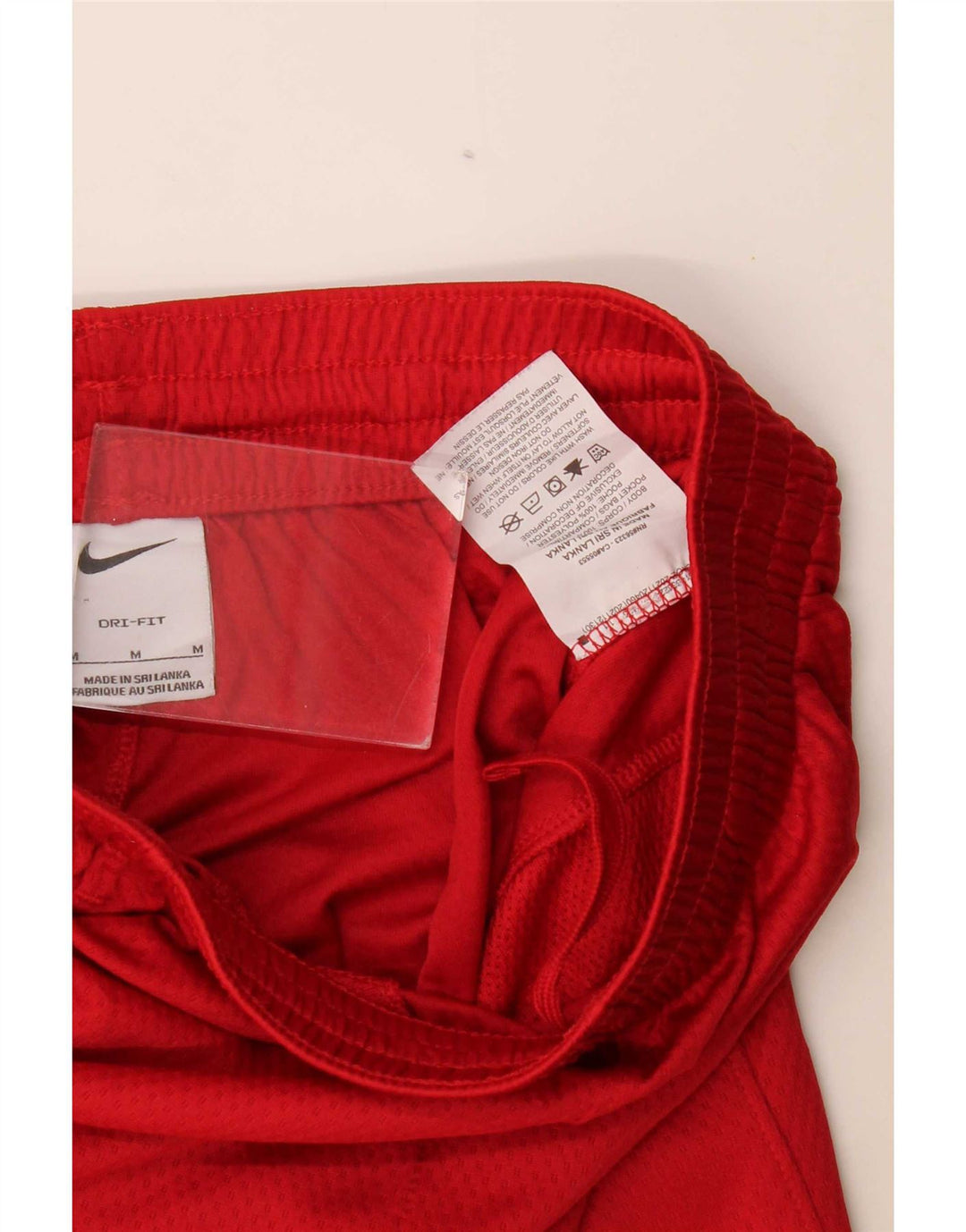 Nike Dri Fit Sportsshorts til drenge 10-11 år Medium Rød Colourblock Polyester