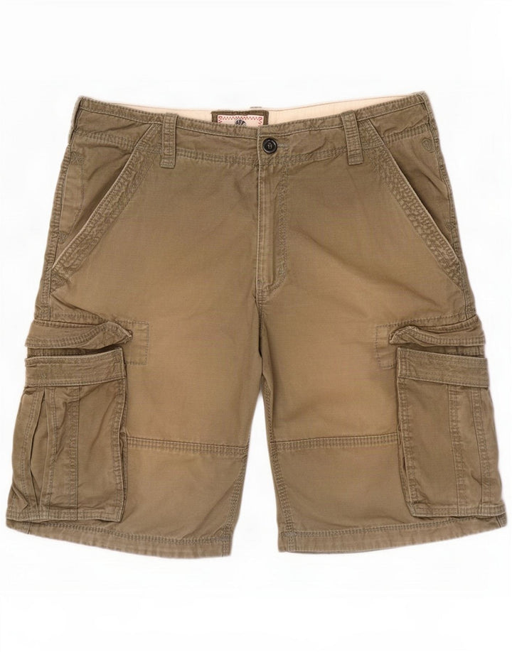 Fat Face Herre Cargo Shorts Large W36 Khaki Cotton