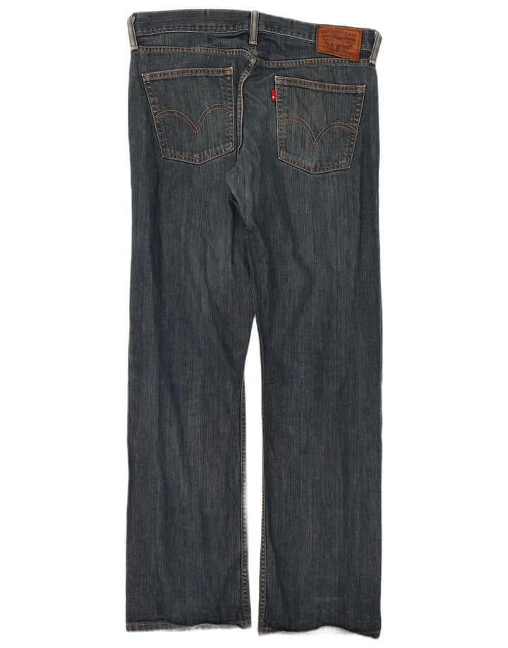Levi's Herre 514 Straight Jeans W34 L32 Marineblå Bomuld