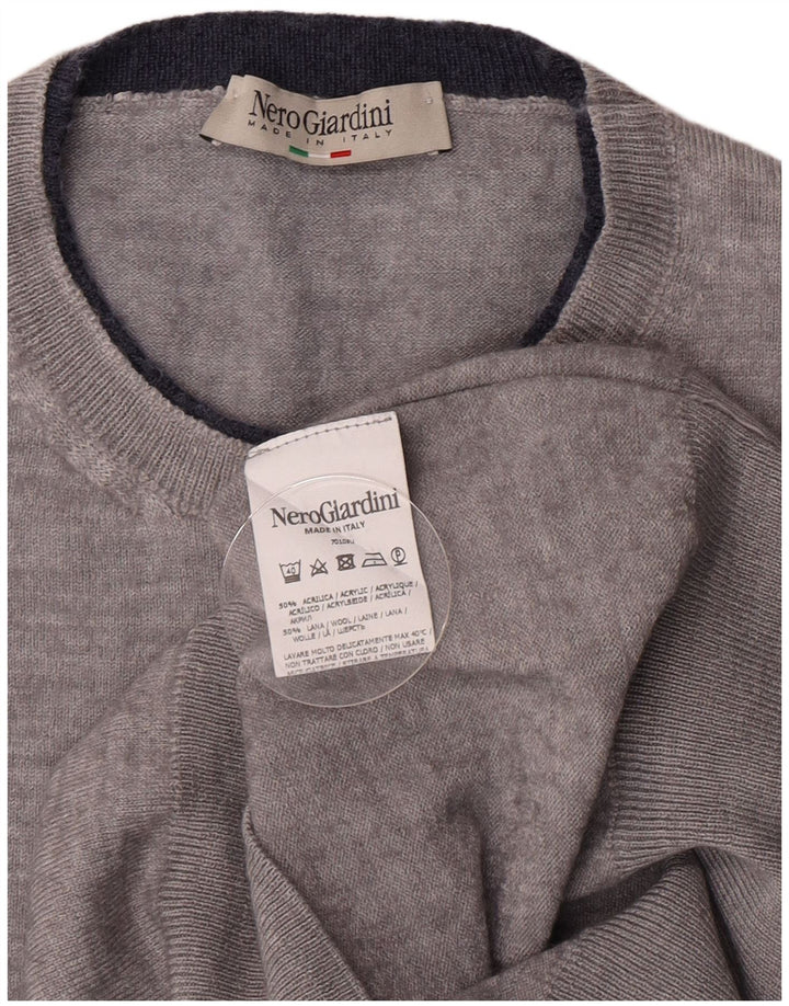 Nero Giardini drenge sweater med rund hals 11-12 år grå flækket