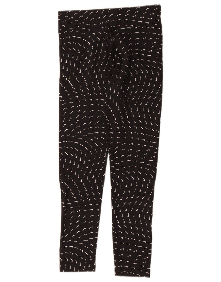 Nike piger grafiske leggings 10-11 år medium sort bomuld