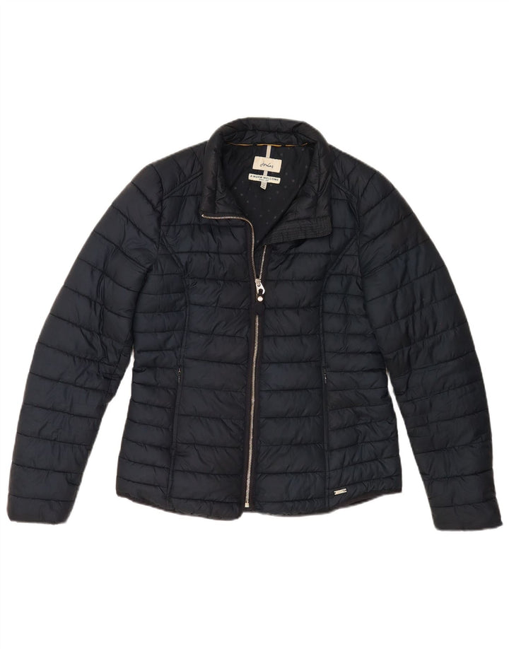 Joules Dame Polstret Jakke UK 12 Medium Navy Blue Polyester