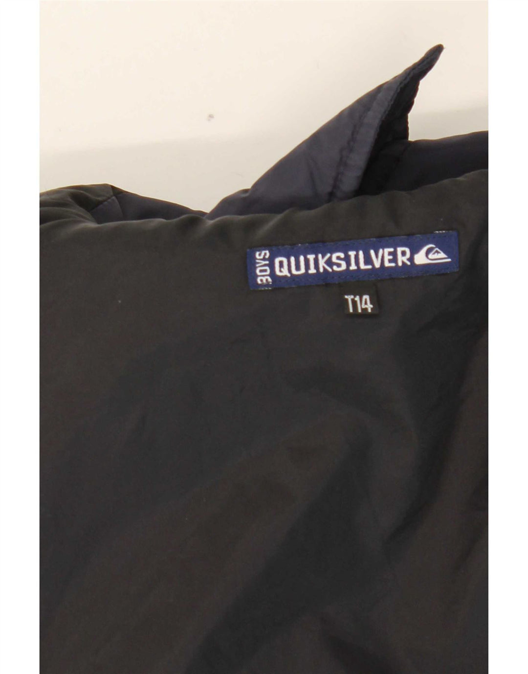Quiksilver drenge grafisk regnjakke 13-14 år marineblå farveblok