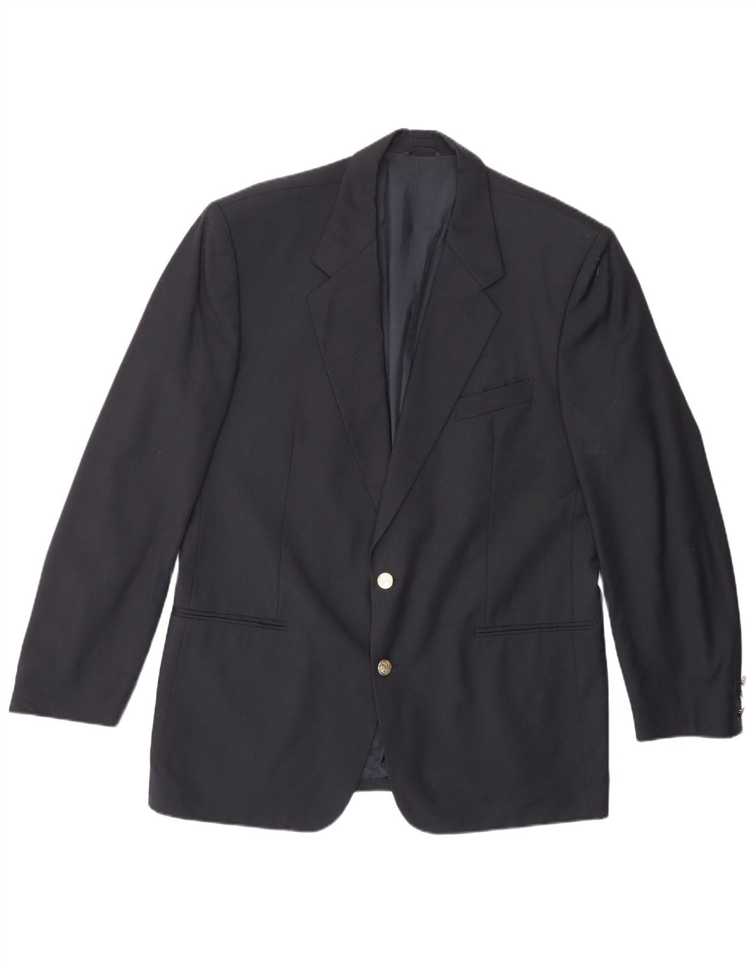 Yves Saint Laurent Herre 2-knaps blazerjakke IT 52 XL Marineblå Ny uld