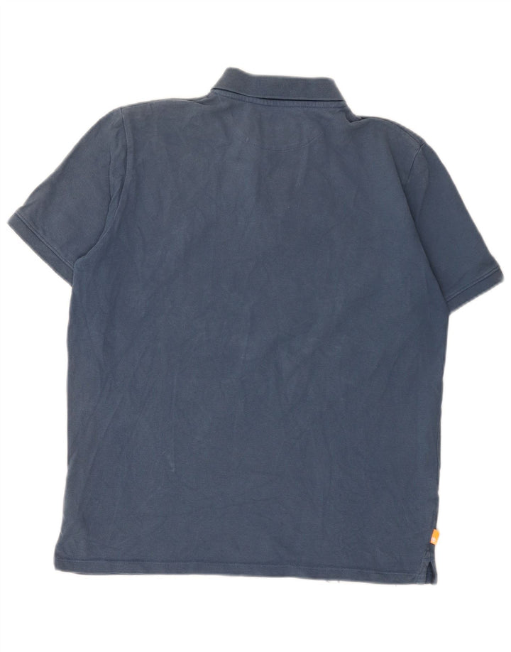 Timberland Herre Regular Fit Polo Shirt Medium Blue Bomuld