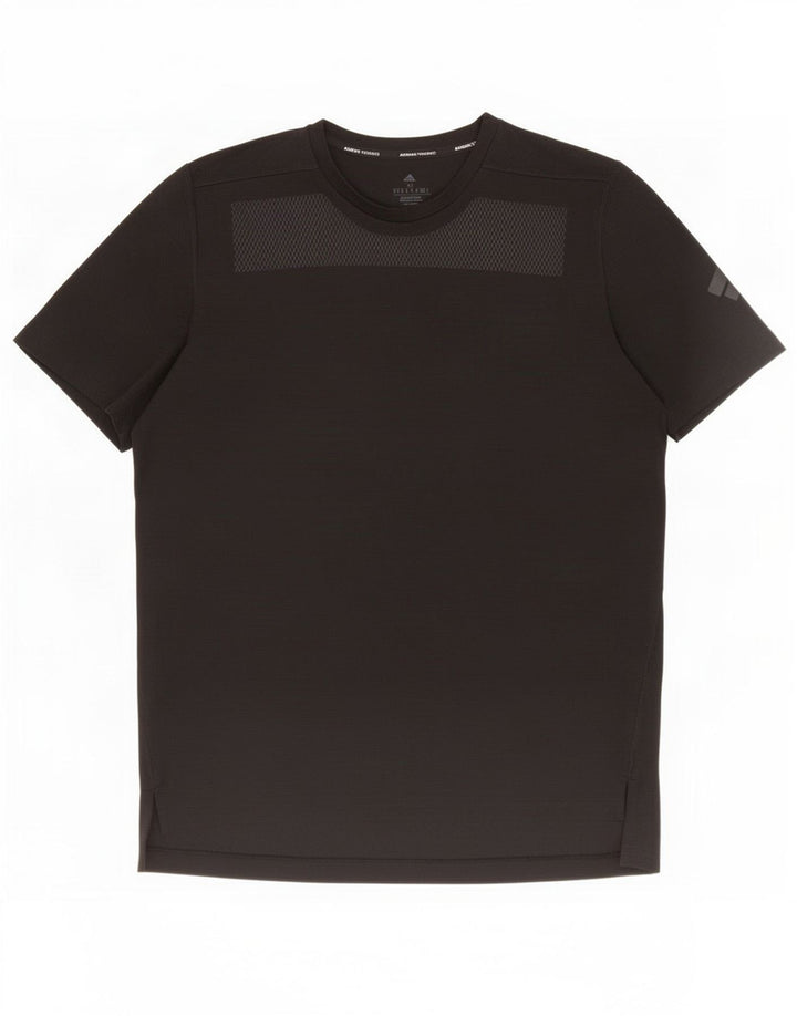 Adidas Herre Aeroready T-Shirt Top Medium Sort Polyester