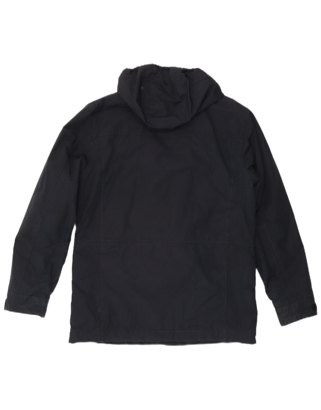 Marks & Spencer Herre Hooded Utility Jacket UK 38 Medium Navy Blue Cotton