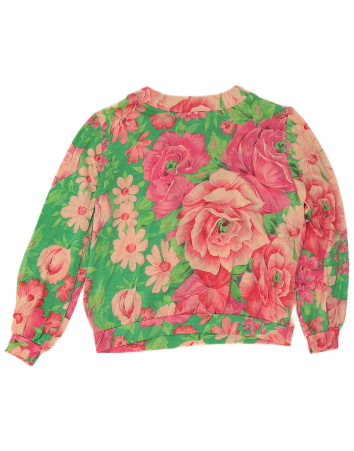 Les Lunis Dame Oversized skjorte Bluse IT 44 Medium Multicolored Floral